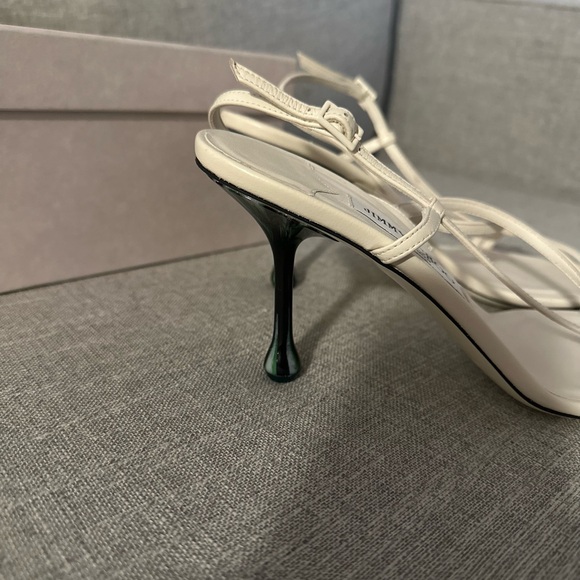 Jimmy Choo Cream Strappy Heels - Picture 5 of 9